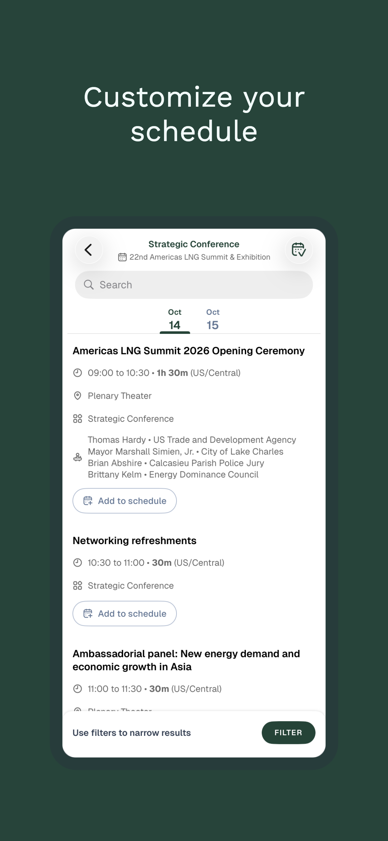 Americas LNG screenshot 3