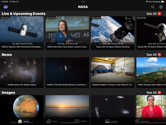 NASA iPad app afbeelding 1