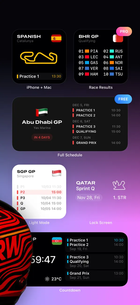 #2. RaceWeek: Formula Widgets (iOS) By: Philip Kuklis