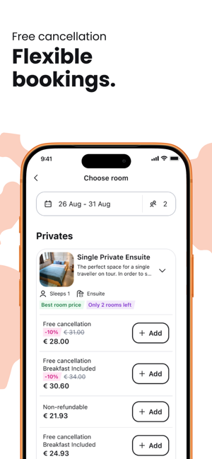 Hostelworld: Hostel Travel App Screenshot
