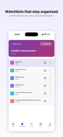 InvestJournal iPhone screenshot