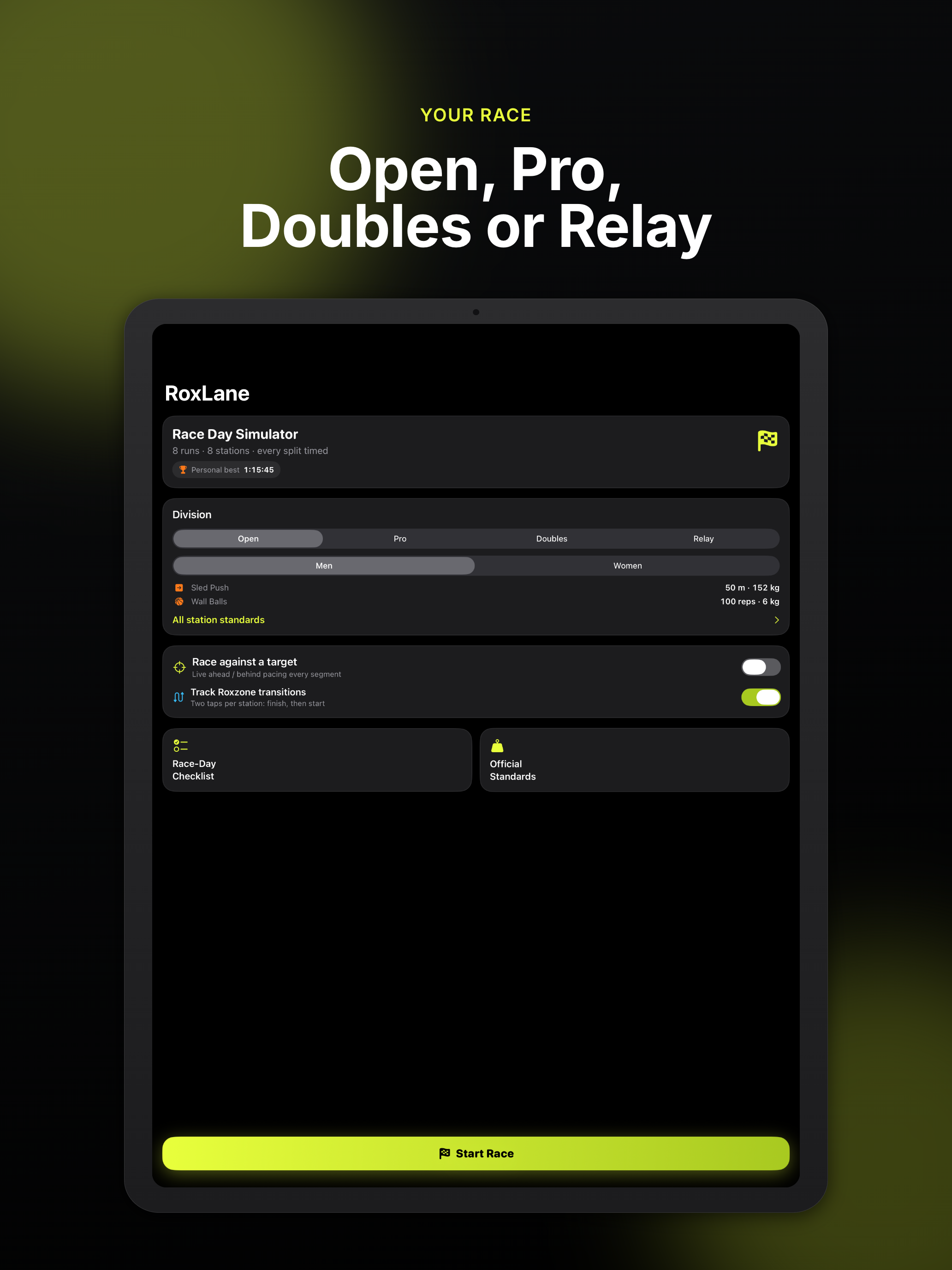 Hyrox Race Tracker: RoxLane screenshot 20