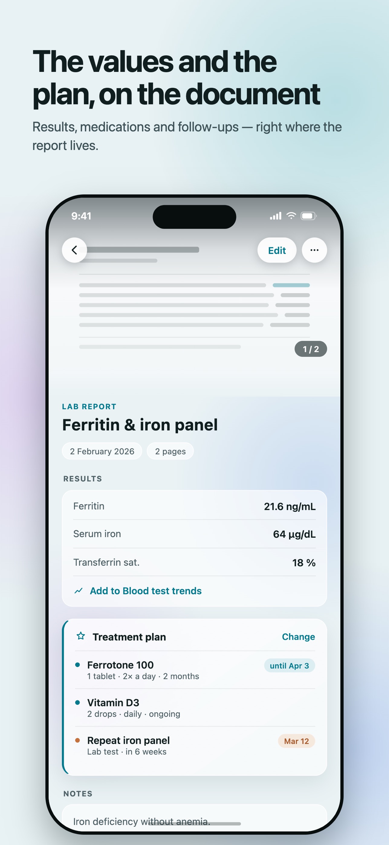 Screenshot 4 of MedFolder - health journal