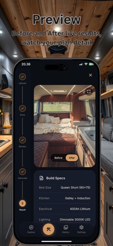 AI Camper Van Interior Design Screenshot 4 of 5
