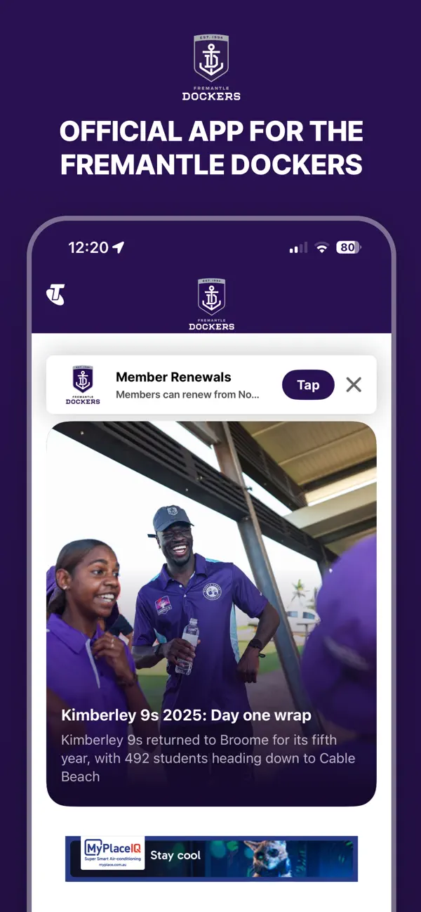 Screenshot #1 pour Fremantle Dockers Official App