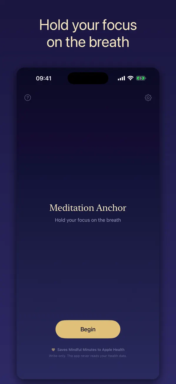 Screenshot #1 pour Meditation Anchor: Helps Focus