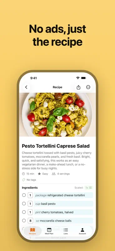 Peel: Recipe Saver & Meal Plan screenshot 5 of 9