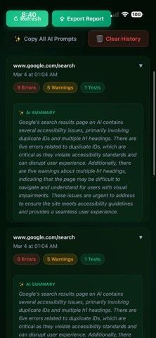 Acc.AI iPhone screenshot