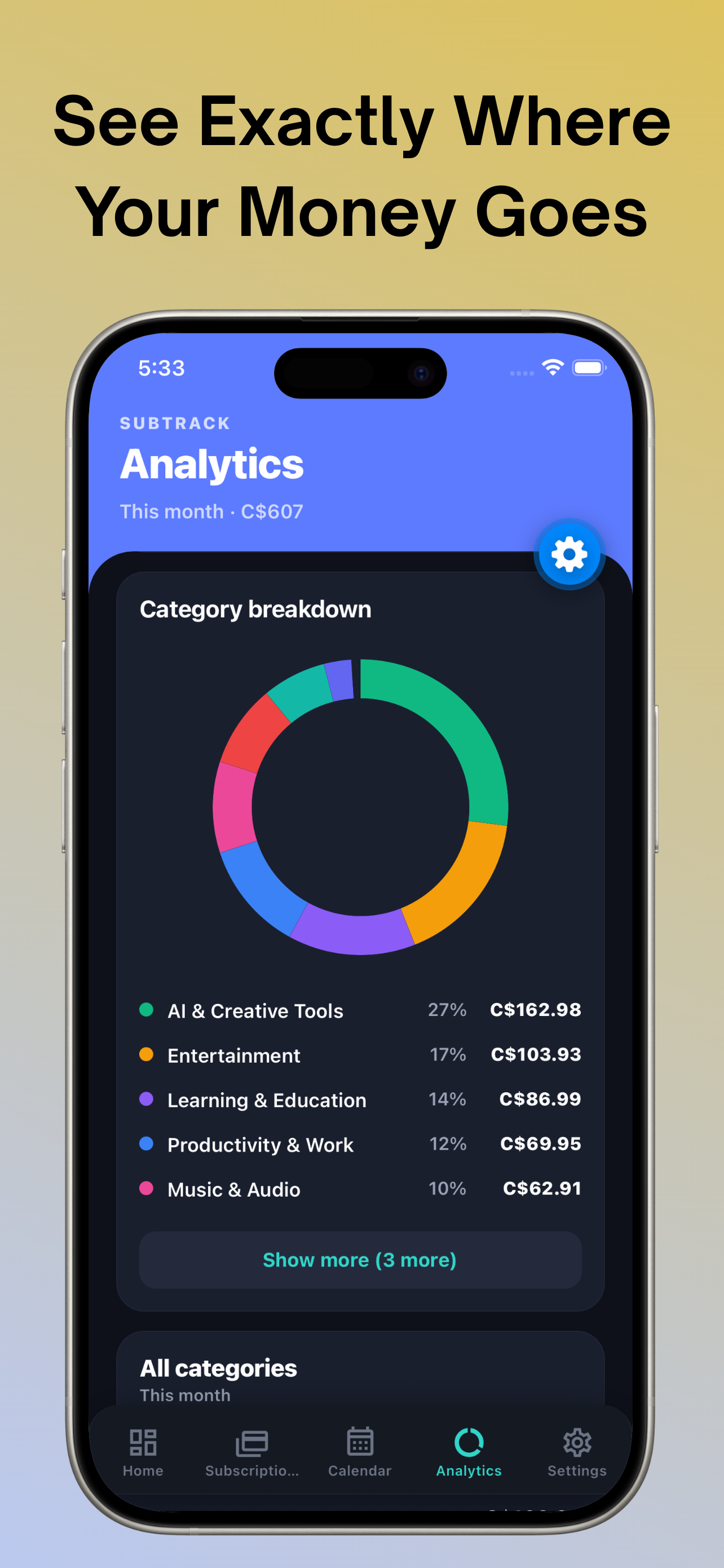 SubTrack: Sub Tracker screenshot 5