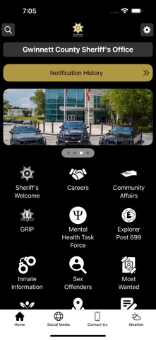 Gwinnett County Sheriff Office app screenshot