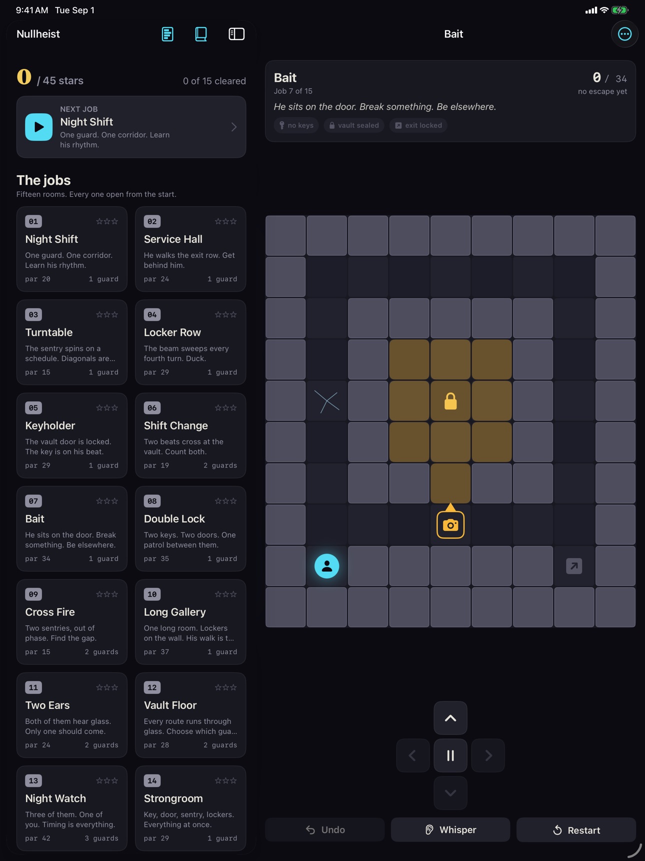 Screenshot 9 of Nullheist: Stealth Puzzle Game