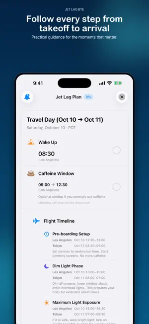 Jet Lag Bye: Travel Sleep Plan screenshot 4
