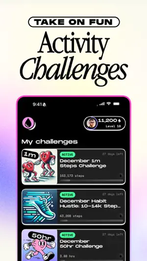 1 Better - step & activity screenshot 1