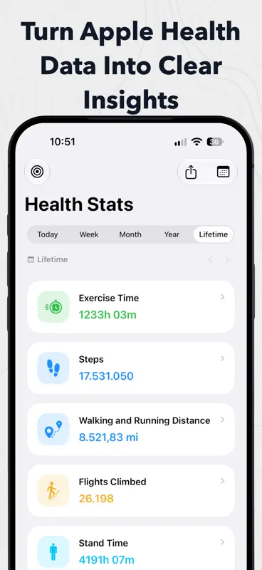 Health Stats: Fitness Tracker screenshot 1 of 6