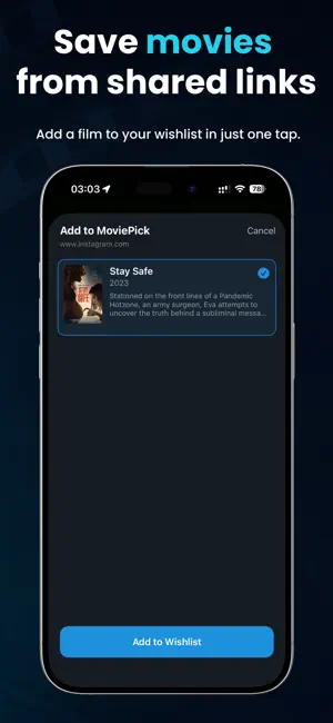 MoviePick - your film diary screenshot 2