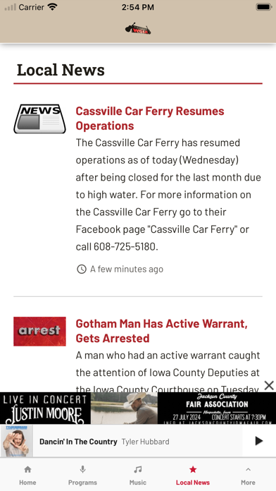 97.7 Country WGLR Screenshot