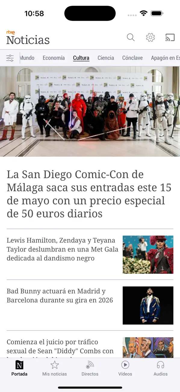 Screenshot #1 pour RTVE Noticias