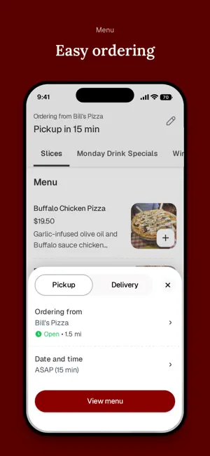 Bill's Pizza screenshot 3