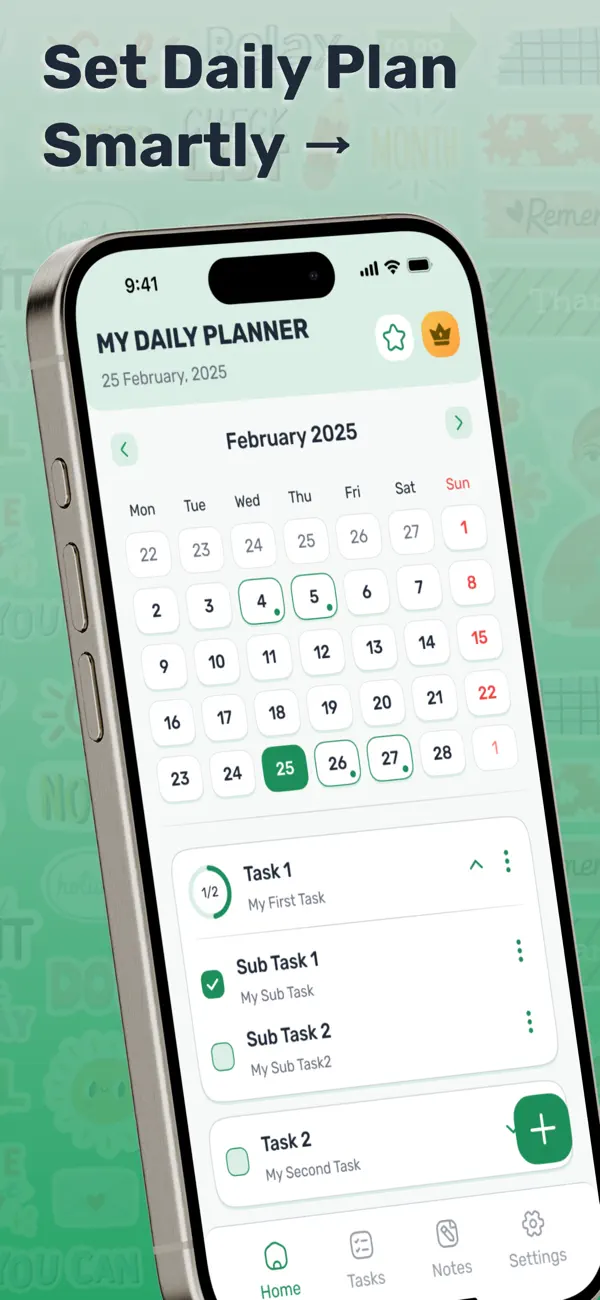 Screenshot #1 pour My Daily Planner.