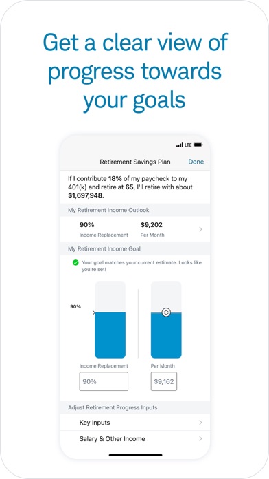 Schwab Workplace Retirement Screenshot