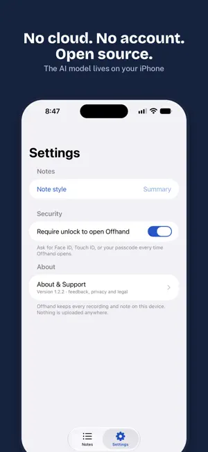 Offhand: Private Voice Notes screenshot 3