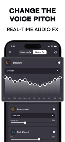 Microphone Live-Voice Recorder iPhone screenshot