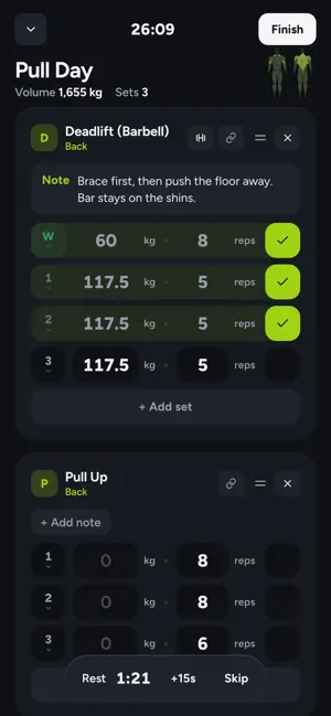 Primed: Gym Workout Tracker screenshot 4