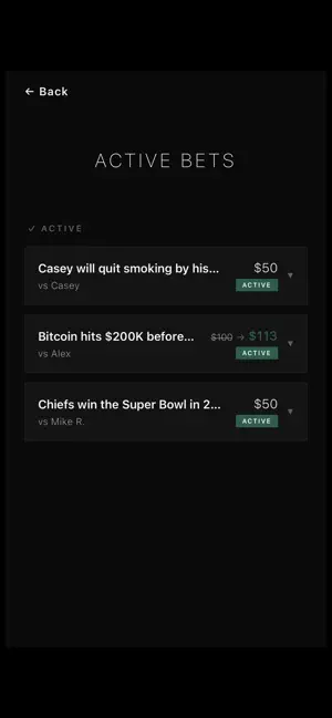 Long Bet - Wager Tracker screenshot 1