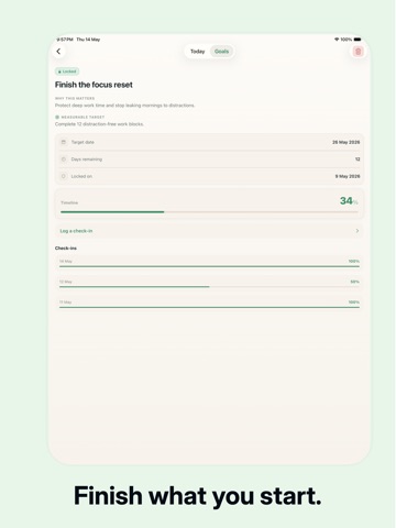 GoalLock: Goal & Habit Tracker iPad screenshot