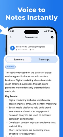 AI Note Taker - Sumnevo Screenshot 3 of 10