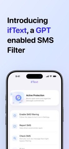 ifText: GPT SMS Defender iPhone screenshot