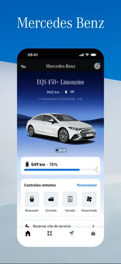 Captura de pantalla de Mercedes-Benz en iPhone 1