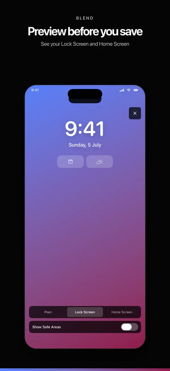 Screenshot #2 pour Blend: 4K Gradient Wallpapers