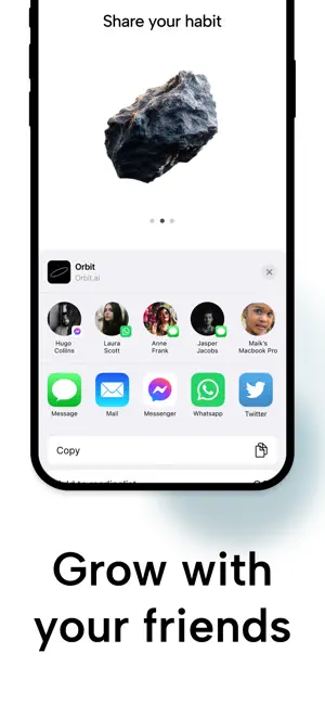 Orbit: Social Habit Tracker screenshot 2