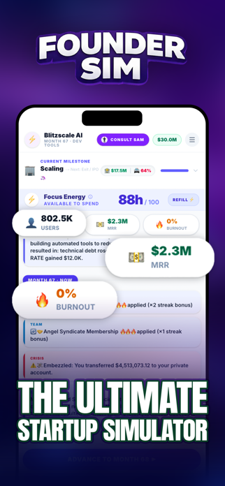 Founder Sim : Startup Game Screenshot 1 of 10
