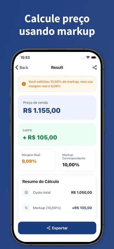 Calculadora de Margem de Lucro screenshot 4 of 8