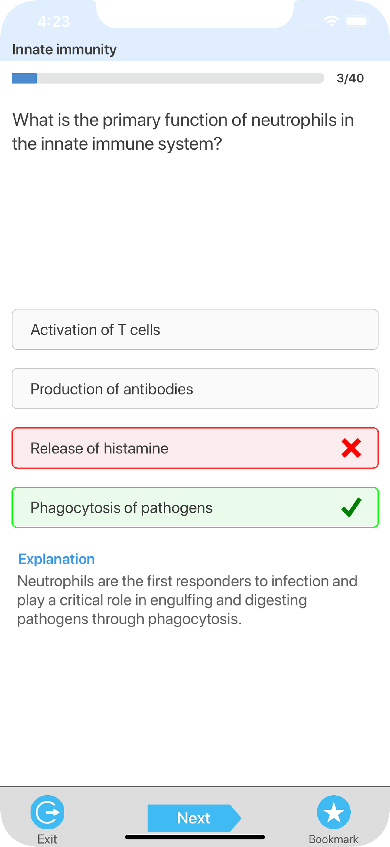 Immunology Quiz Master screenshot 3