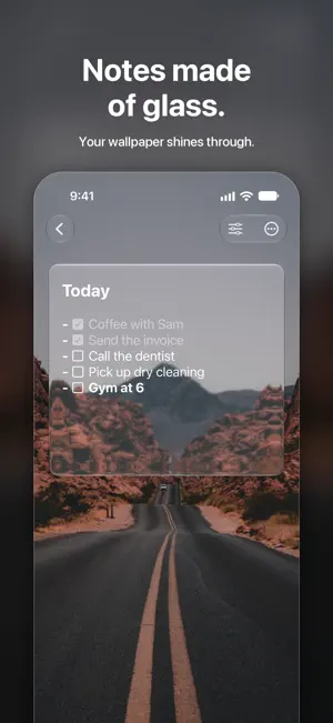 Glassnote: Sticky Notes screenshot 2