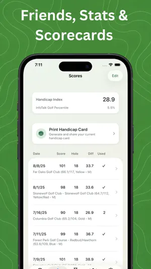 Golf Handicap Tracker & Scores screenshot 8