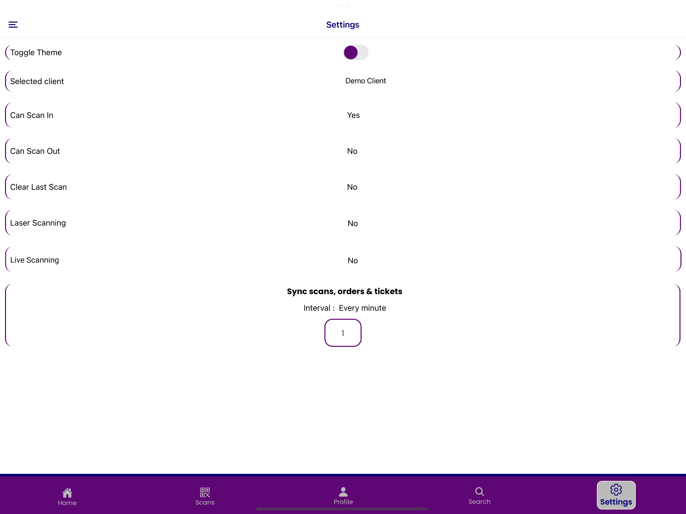 WWG Scanner