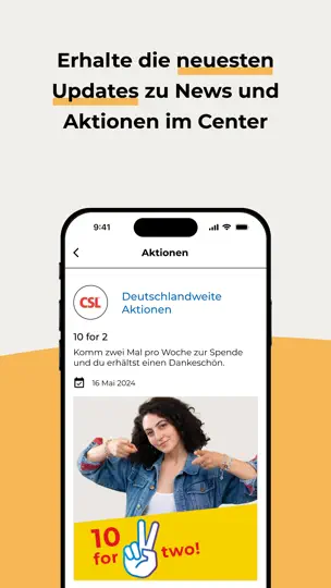 Screenshot von Mein CSL Plasma auf dem iPhone 7