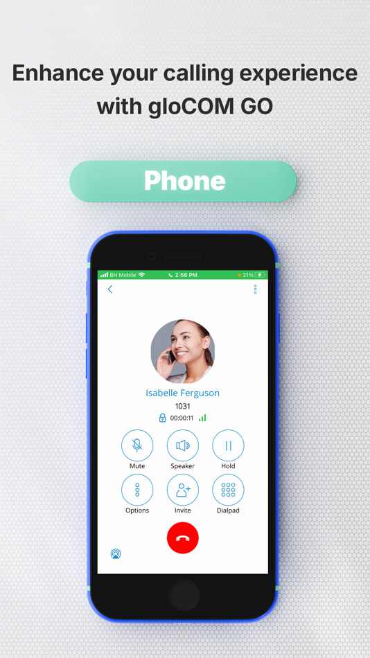 #3. gloCOM GO 7 (iOS) Ved: Bicom Systems Limited