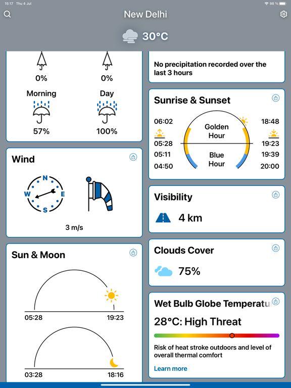 Screenshot #2 for Weather Forecast by ClimaCam