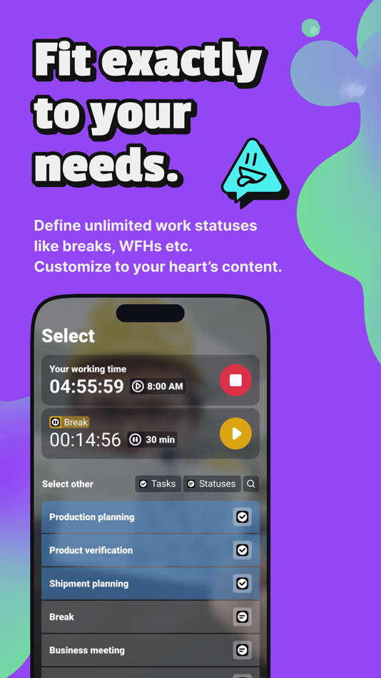 #6. Time Clock by Unrubble (iOS) 由: inEwi sp. z o.o.