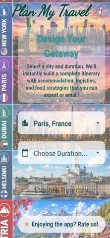 Plan My Travel - Itinerary screenshot