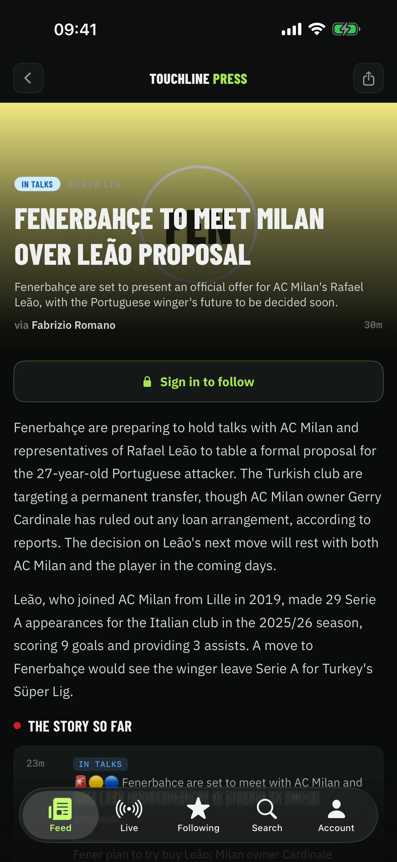 Touchline Press screenshot 2