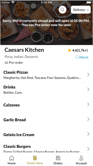 Caesars Kitchen Screenshot