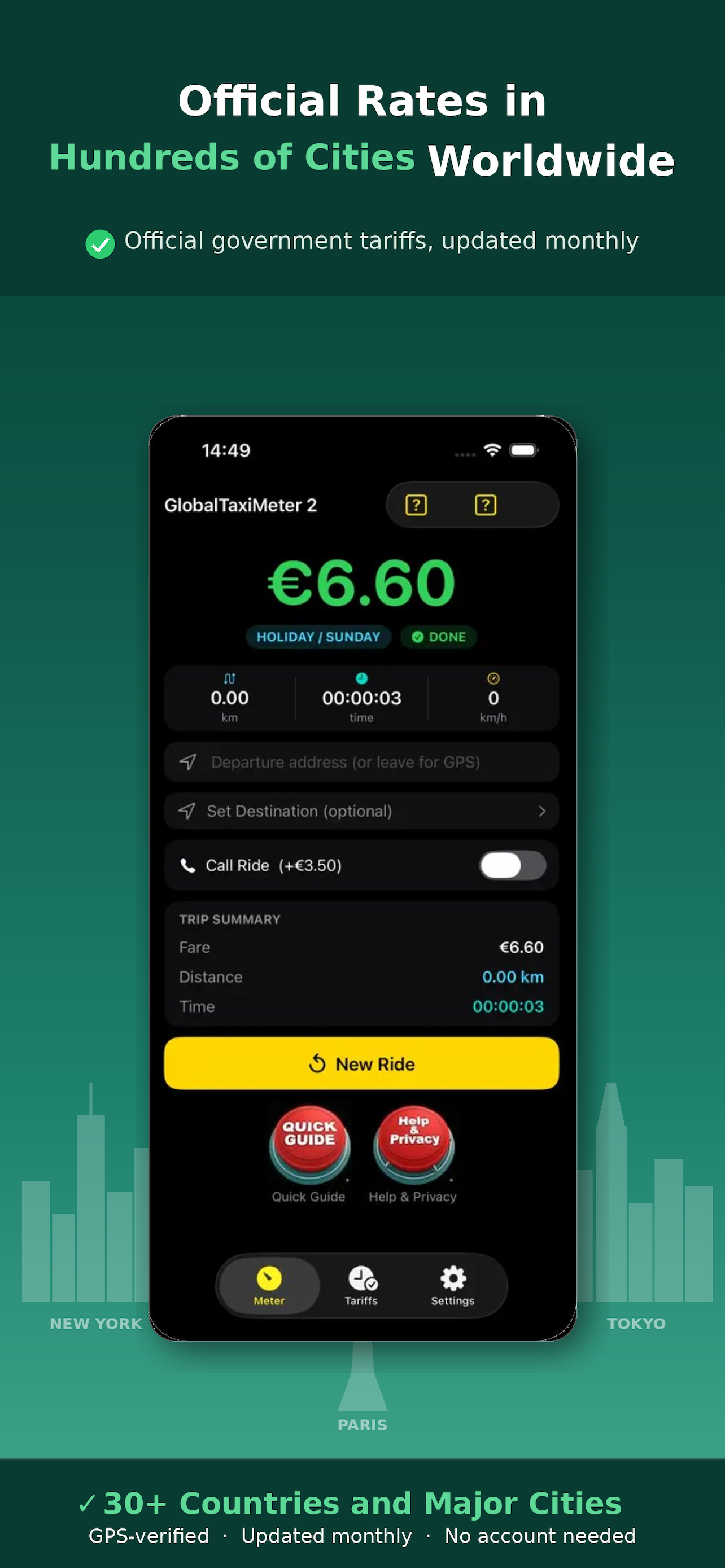 Global Taxi Fare Calculator screenshot 3