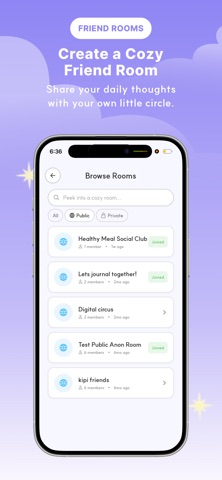 Kipi: Mood Diary with Friends screenshot