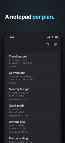 Numline: Calculator Notepad Screenshot 7 of 8